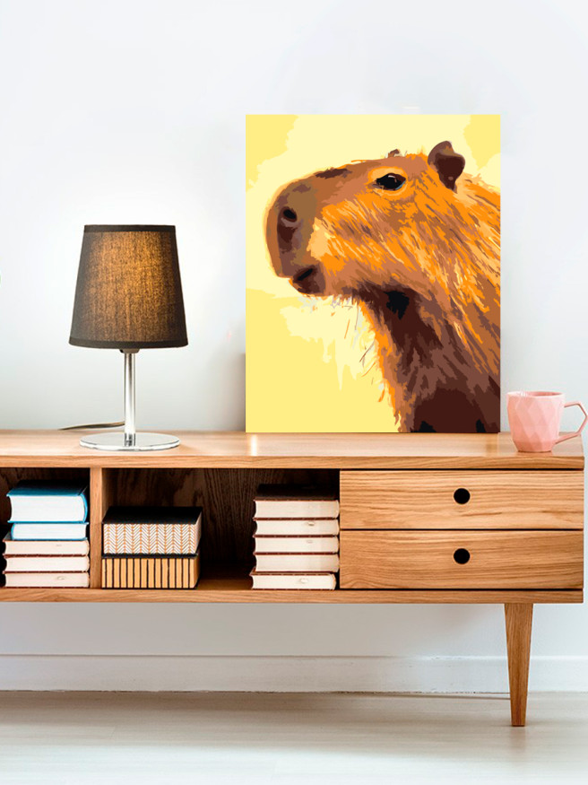 Raqamlar bo&amp;#039;yicha rasm &amp;quot;Kapibara&amp;quot;