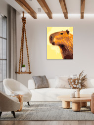 Raqamlar bo'yicha rasm "Kapibara"