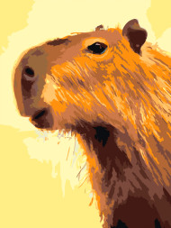 Raqamlar bo'yicha rasm "Kapibara"