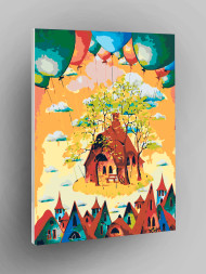 Raqamlar bo&#039;yicha rasm &quot;Pufaklardagi uycha&quot;