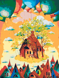 Raqamlar bo&#039;yicha rasm &quot;Pufaklardagi uycha&quot;