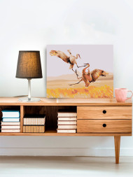 Raqamlar bo&#039;yicha rasm &quot;Urushayotgan qushlar&quot;