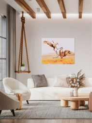 Raqamlar bo&#039;yicha rasm &quot;Urushayotgan qushlar&quot;