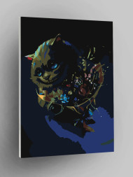 Картина по номерам &amp;quot;Кот с букетом цветов&amp;quot;