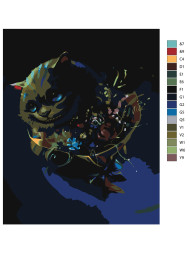 Картина по номерам &amp;quot;Кот с букетом цветов&amp;quot;