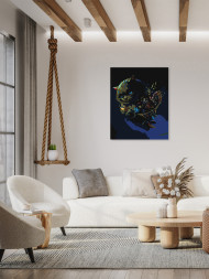 Картина по номерам &amp;quot;Кот с букетом цветов&amp;quot;