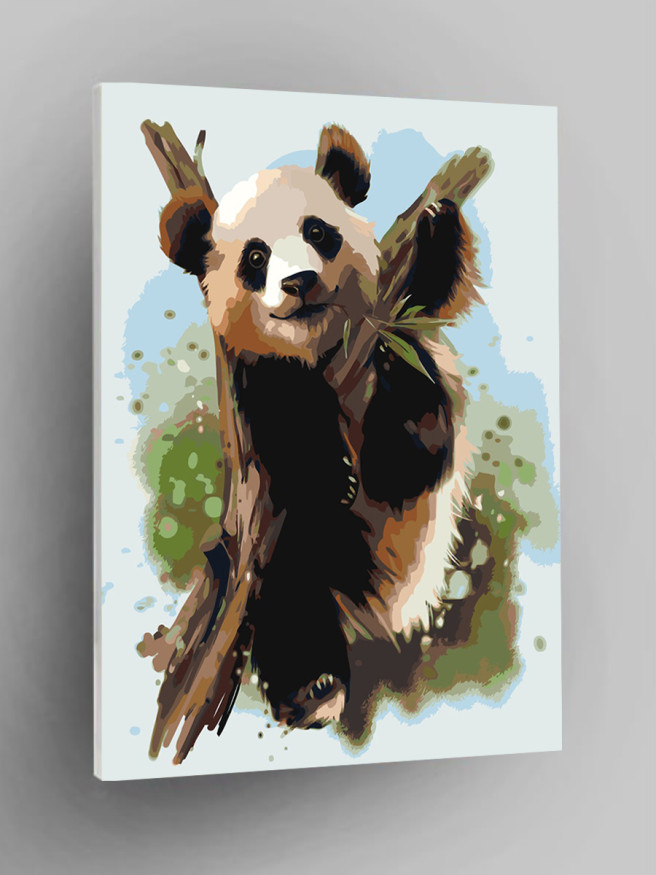 Картина по номерам &amp;quot;Панда на ветке&amp;quot;