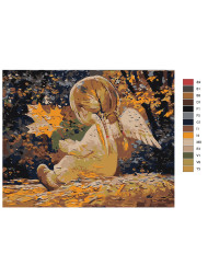 Raqamlar bo&#039;yicha rasm &quot;Qiz farishta&quot;