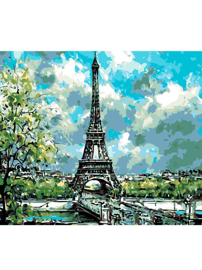 Картина по номерам &amp;quot;Эйфелева Башня&amp;quot;