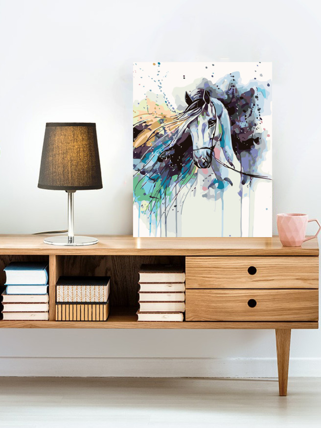 Raqamlar bo&amp;#039;yicha rasm &amp;quot;Oq ot&amp;quot;