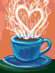 Картина по номерам &amp;quot;Пар в виде сердца&amp;quot;