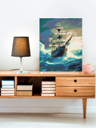 Картина по номерам &amp;quot;Корабль в море&amp;quot;