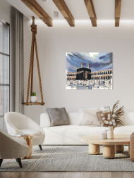 Raqamlar bo&#039;yicha rasm &quot;Ka&#039;ba va hojilar&quot;