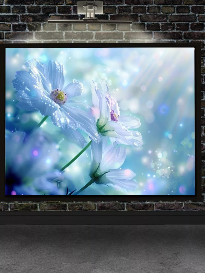 Постер на холсте &amp;quot;Цветы в утренней росе&amp;quot;