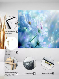 Постер на холсте &amp;quot;Цветы в утренней росе&amp;quot;