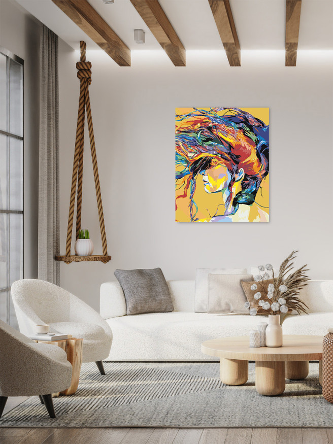 Raqamlar bo&amp;#039;yicha rasm &amp;quot;Yorqin qiz&amp;quot;