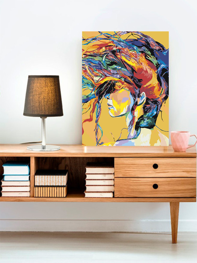 Raqamlar bo&amp;#039;yicha rasm &amp;quot;Yorqin qiz&amp;quot;