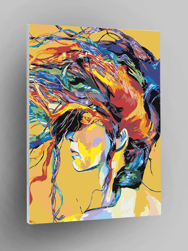 Raqamlar bo&amp;#039;yicha rasm &amp;quot;Yorqin qiz&amp;quot;