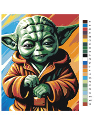 Raqamlar bo&#039;yicha rasm &quot;Yoda&quot;