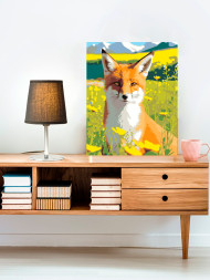 Картина по номерам &amp;quot;Лис на поле&amp;quot;