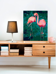 Raqamlar bo&#039;yicha rasm &quot;Pushti flamingo&quot;