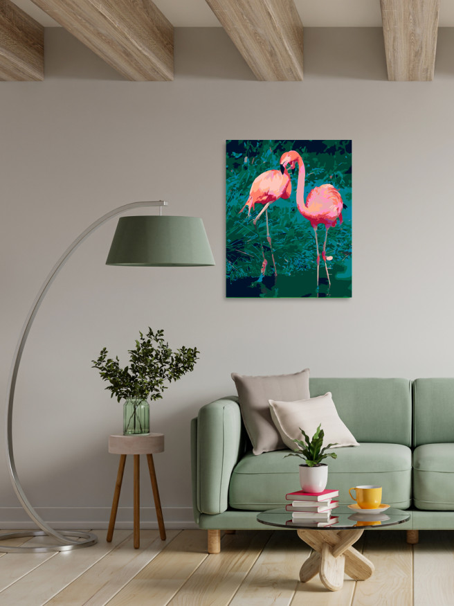 Raqamlar bo&amp;#039;yicha rasm &amp;quot;Pushti flamingo&amp;quot;