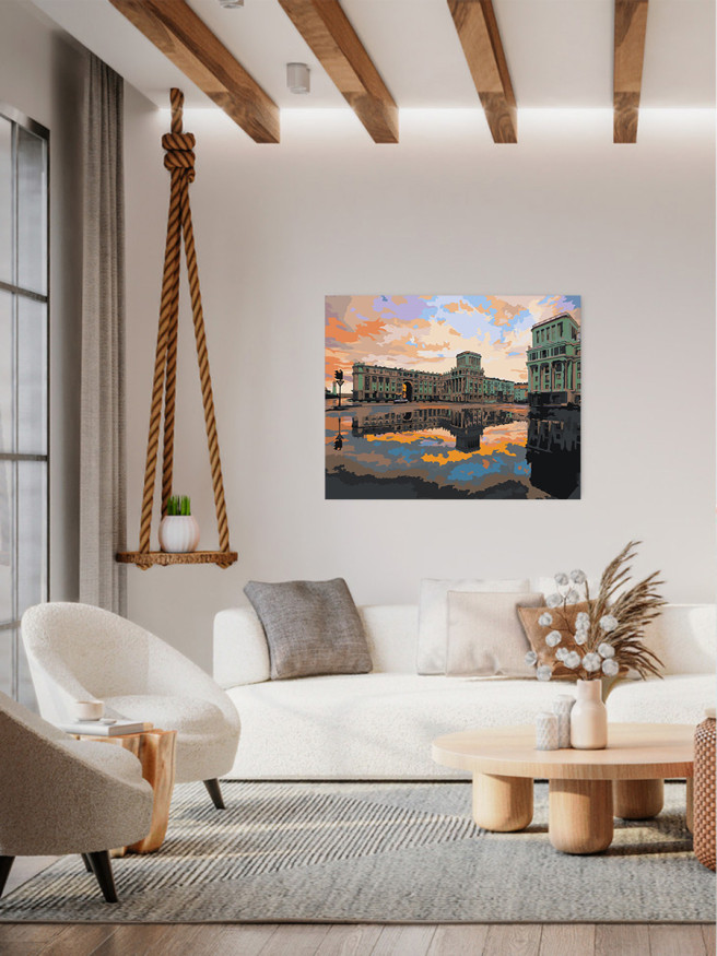 Картина по номерам &amp;quot;Элитные здания&amp;quot;