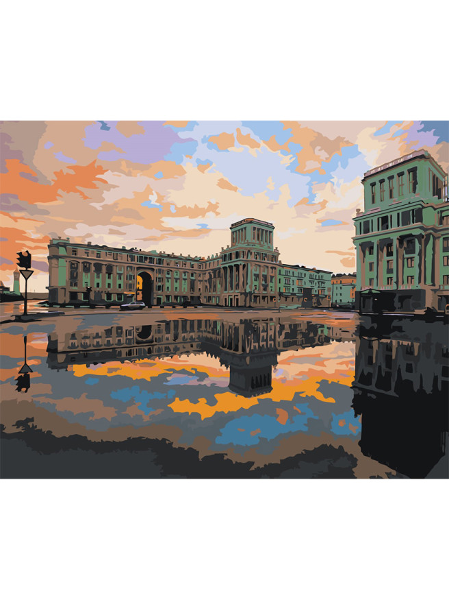 Картина по номерам &amp;quot;Элитные здания&amp;quot;