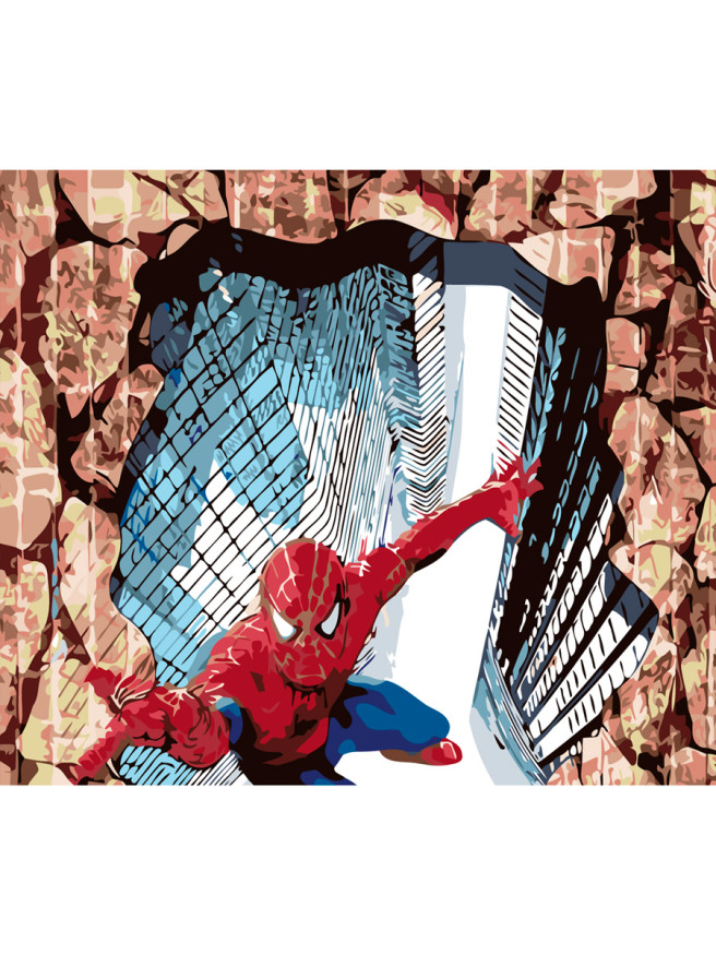 Raqamlar bo&amp;#039;yicha rasm &amp;quot;O&amp;#039;rgimchak-odam&amp;quot;