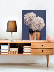 Картина по номерам &amp;quot;Девушка с цветами&amp;quot;