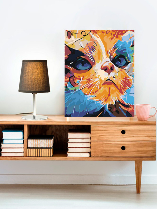 Raqamlar bo&amp;#039;yicha rasm &amp;quot;Zanjabil mushuk&amp;quot;