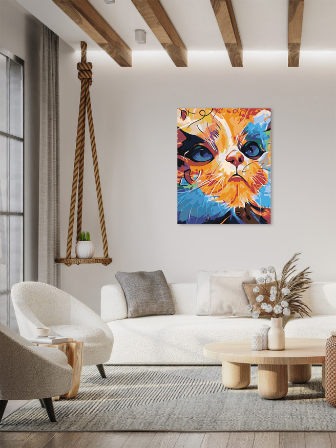 Raqamlar bo&amp;#039;yicha rasm &amp;quot;Zanjabil mushuk&amp;quot;