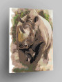 Картина по номерам &amp;quot;Носорог&amp;quot;