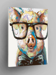 Raqamlar bo&#039;yicha rasm &quot;Ko&#039;zoynakli cho&#039;chqachilik&quot;