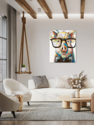 Raqamlar bo&#039;yicha rasm &quot;Ko&#039;zoynakli cho&#039;chqachilik&quot;