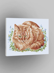 Raqamlar bo&#039;yicha rasm &quot;Zanjabil mushuk&quot;