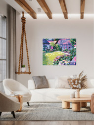 Raqamlar bo'yicha rasm "Gul bog'i"