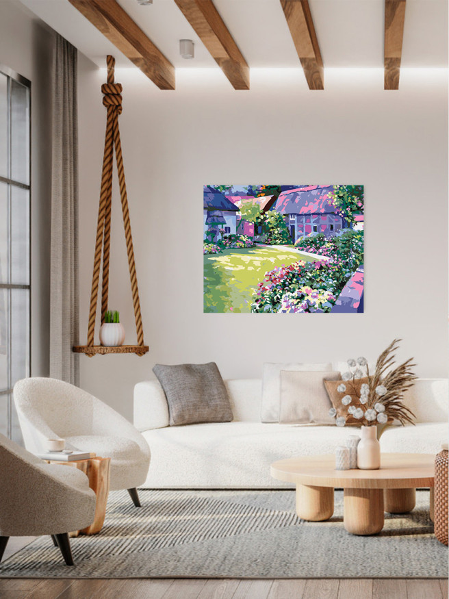 Картина по номерам &amp;quot;Цветочный сад&amp;quot;