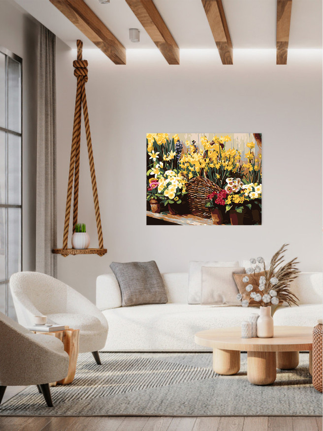 Картина по номерам &amp;quot;Красивые цветы&amp;quot;