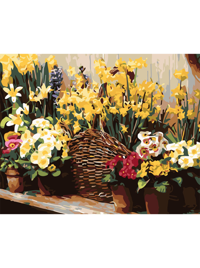 Картина по номерам &amp;quot;Красивые цветы&amp;quot;