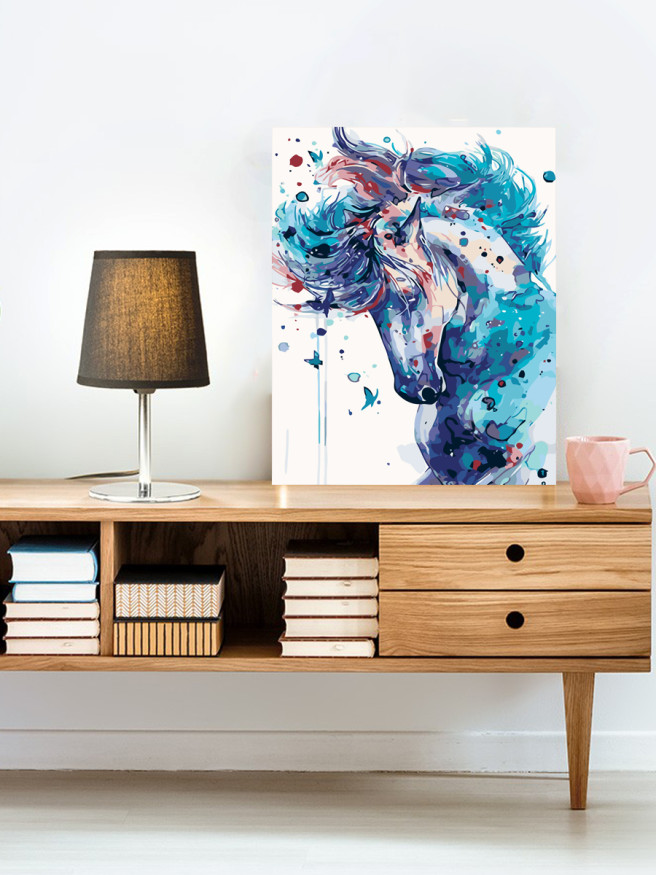 Raqamlar bo&amp;#039;yicha rasm &amp;quot;Moviy ot&amp;quot;