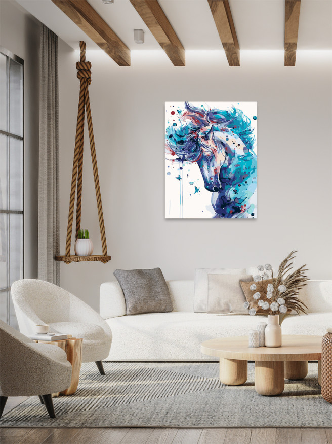 Raqamlar bo&amp;#039;yicha rasm &amp;quot;Moviy ot&amp;quot;