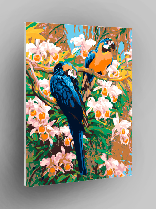 Raqamlar bo&amp;#039;yicha rasm &amp;quot;Moviy ara&amp;quot;