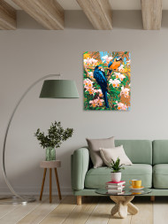 Raqamlar bo&#039;yicha rasm &quot;Moviy ara&quot;