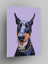 Raqamlar bo&#039;yicha rasm &quot;Zanjirli it&quot;