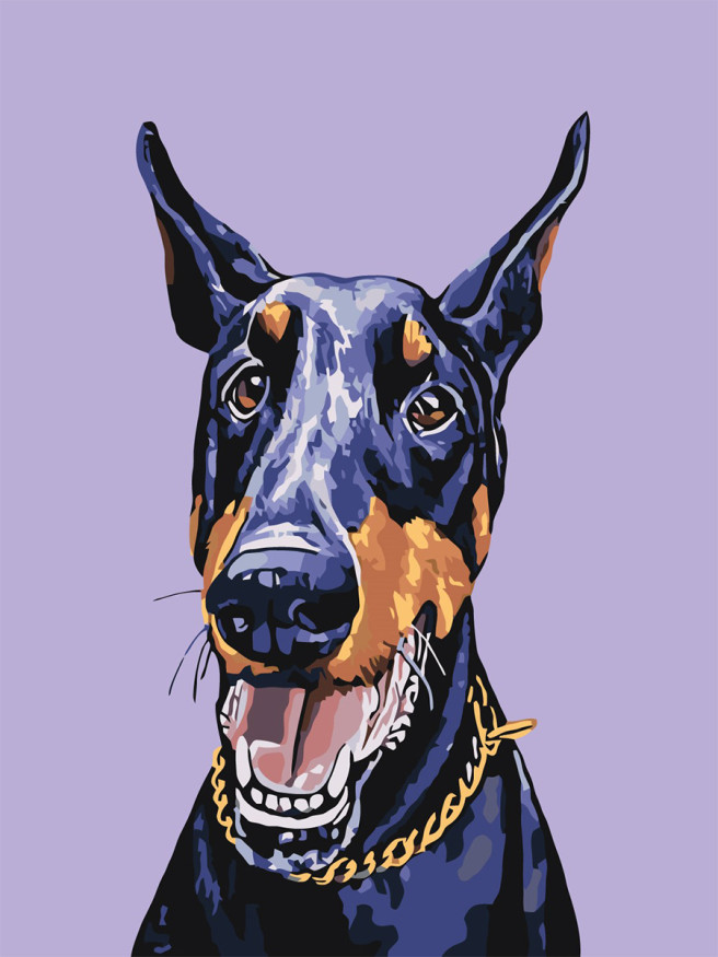 Raqamlar bo&amp;#039;yicha rasm &amp;quot;Zanjirli it&amp;quot;