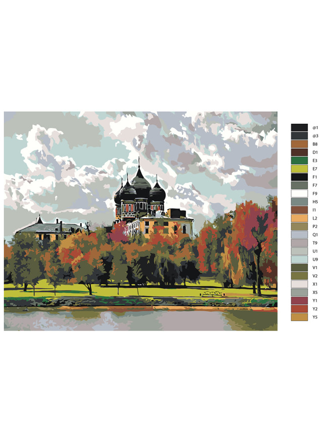 Картина по номерам &amp;quot;Церковь&amp;quot;