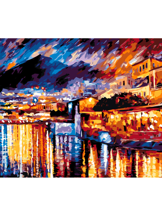 Raqamlar bo&amp;#039;yicha rasm &amp;quot;Oroldagi shahar&amp;quot;