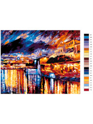 Картина по номерам &amp;quot;Город на острове&amp;quot;