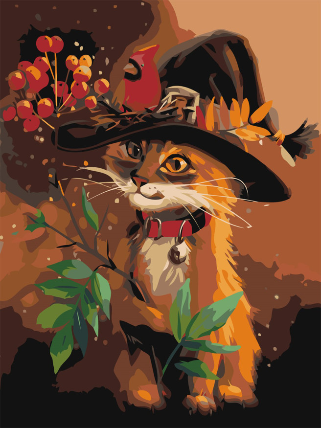 Raqamlar bo&amp;#039;yicha rasm &amp;quot;Shlyapadagi mushuk&amp;quot;